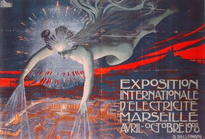 マルセイユでの国際博覧会の宣伝ポスター、1908